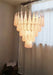 Pink Glass Droplet Chandelier Vakkerlight