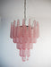Pink Glass Droplet Chandelier Vakkerlight
