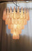 Pink Glass Droplet Chandelier Vakkerlight