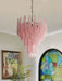 Pink Glass Droplet Chandelier Vakkerlight