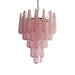 Pink Glass Droplet Chandelier Vakkerlight