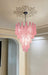 Pink Glass Droplet Chandelier Vakkerlight