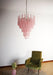 Pink Glass Droplet Chandelier Vakkerlight