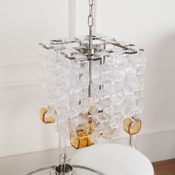 Glass Poliarte Interlocking Chandelier Vakkerlight