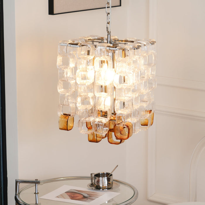 Glass Poliarte Interlocking Chandelier Vakkerlight