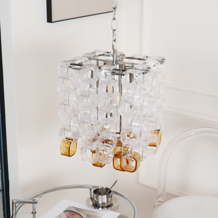 Glass Poliarte Interlocking Chandelier Vakkerlight