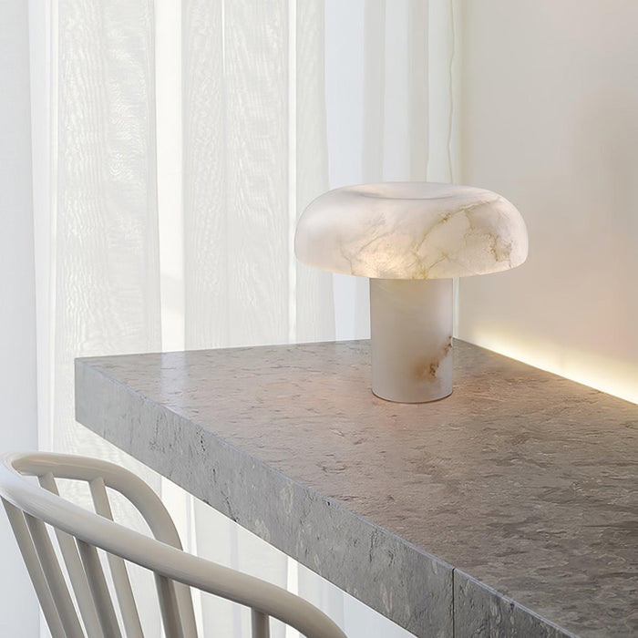 Mushroom Type Alabaster Table Lamp Vakkerlight