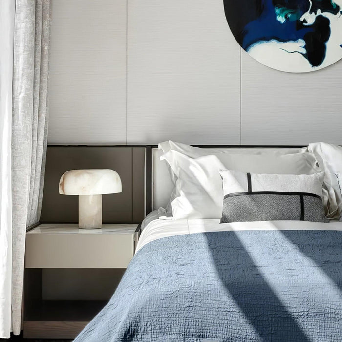 Mushroom Type Alabaster Table Lamp Vakkerlight