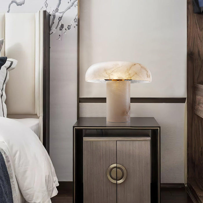 Mushroom Type Alabaster Table Lamp Vakkerlight