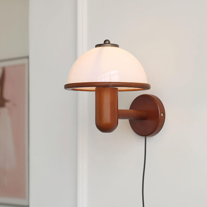 Mushroom Wood Wall Lamp Vakkerlight