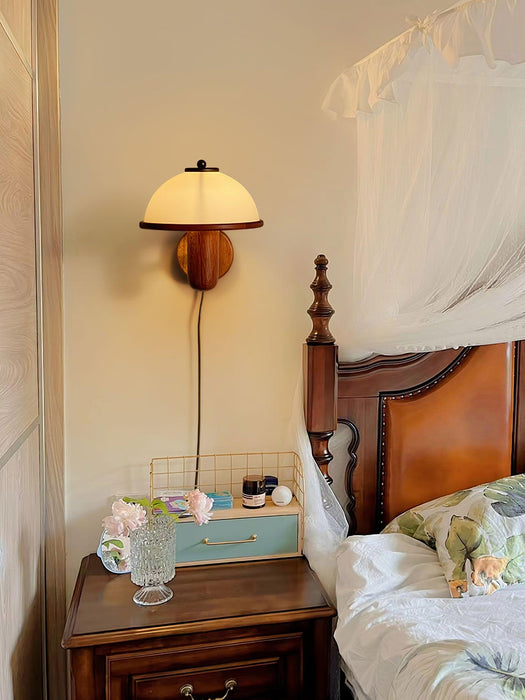 Mushroom Wood Wall Lamp Vakkerlight