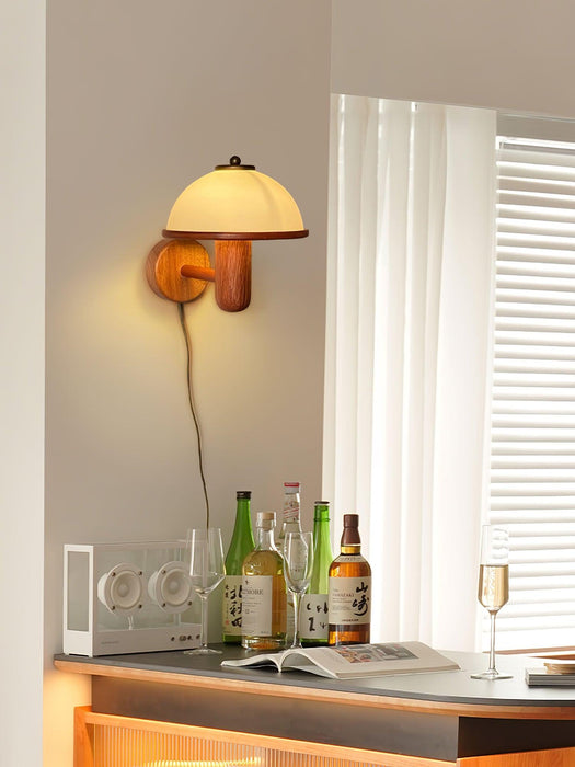 Mushroom Wood Wall Lamp Vakkerlight