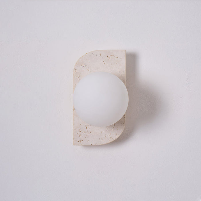Elysian Travertine Plug-in Wall Light Vakkerlight