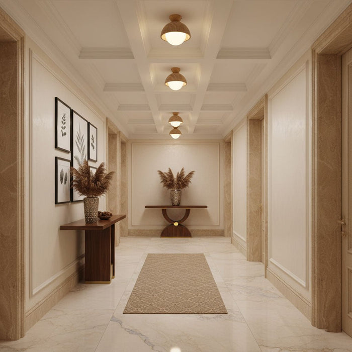 Nerio Travertine Ceiling Light Vakkerlight