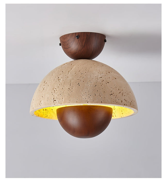 Nerio Travertine Ceiling Light Vakkerlight