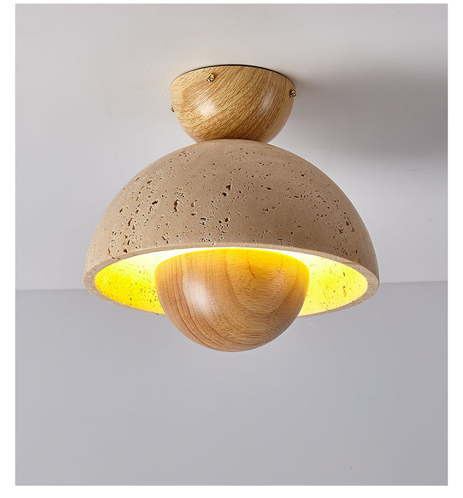 Nerio Travertine Ceiling Light Vakkerlight