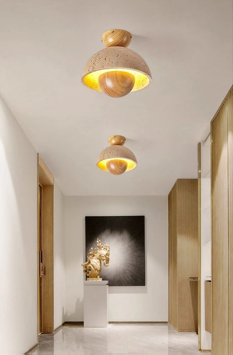 Nerio Travertine Ceiling Light Vakkerlight