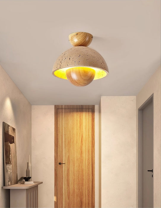 Nerio Travertine Ceiling Light Vakkerlight