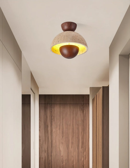 Nerio Travertine Ceiling Light Vakkerlight