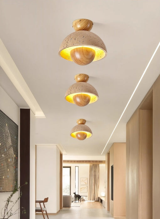 Nerio Travertine Ceiling Light Vakkerlight