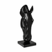 Noir Equine Head Sculpture Vakkerlight