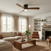 Nordic Wooden Ceiling Fan Light Vakkerlight