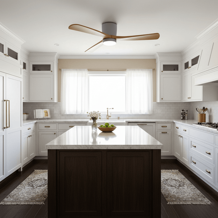 Nordic Wooden Ceiling Fan Light Vakkerlight