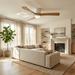 Nordic Wooden Ceiling Fan Light Vakkerlight