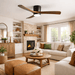 Nordic Wooden Ceiling Fan Light Vakkerlight
