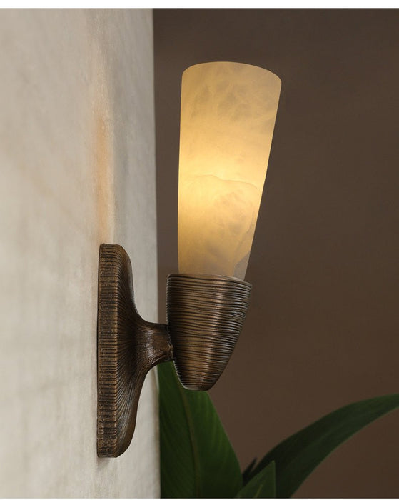 Opal Alabaster Twist Wall Sconce Vakkerlight