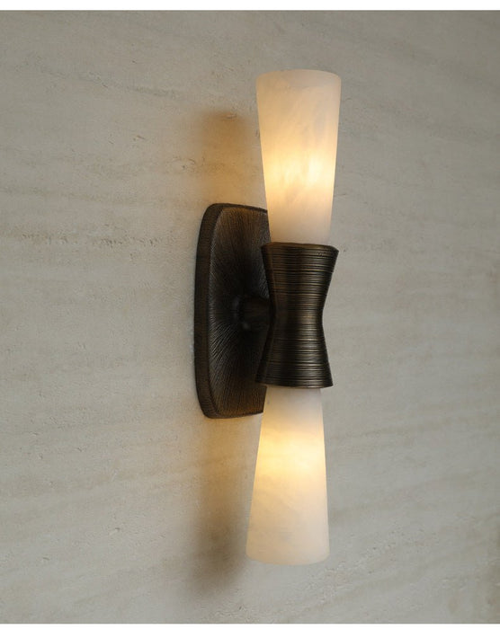 Opal Alabaster Twist Wall Sconce Vakkerlight