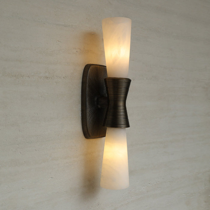 Opal Alabaster Twist Wall Sconce Vakkerlight