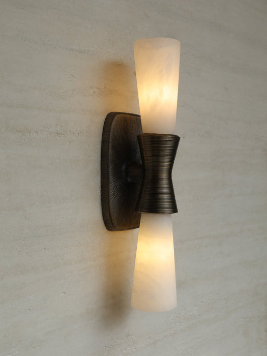 Opal Alabaster Twist Wall Sconce Vakkerlight