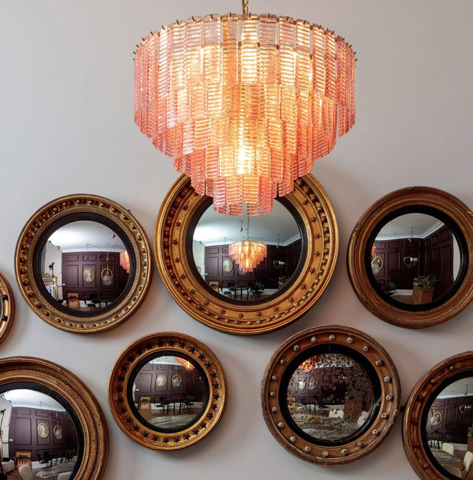 Opalora Pink Glass Chandelier Vakkerlight
