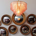 Opalora Pink Glass Chandelier Vakkerlight