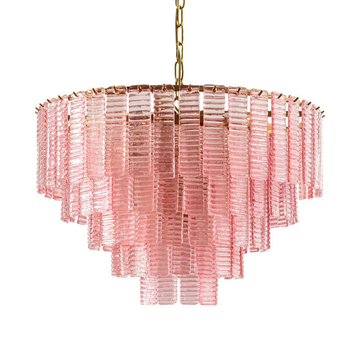 Opalora Pink Glass Chandelier Vakkerlight