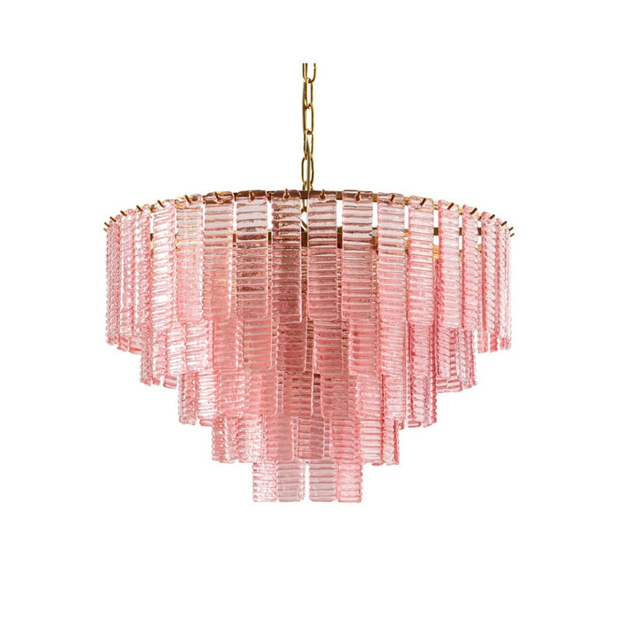 Opalora Pink Glass Chandelier Vakkerlight