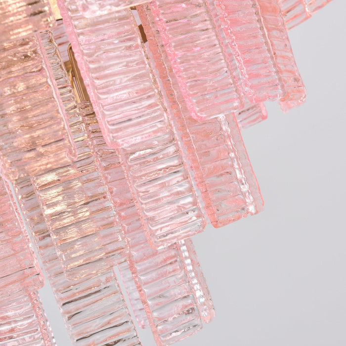 Opalora Pink Glass Chandelier Vakkerlight