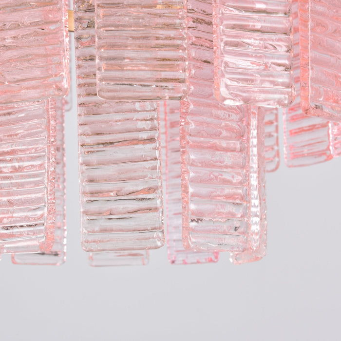 Opalora Pink Glass Chandelier Vakkerlight