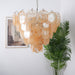 Orange Glass Disc Chandelier Vakkerlight