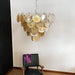 Orange Glass Disc Chandelier Vakkerlight