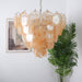 Orange Glass Disc Chandelier Vakkerlight