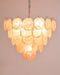 Orange Glass Disc Chandelier Vakkerlight