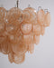 Orange Glass Disc Chandelier Vakkerlight