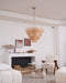 Orange Glass Disc Chandelier Vakkerlight
