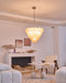 Orange Glass Disc Chandelier Vakkerlight