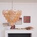 Orange Glass Disc Chandelier Vakkerlight
