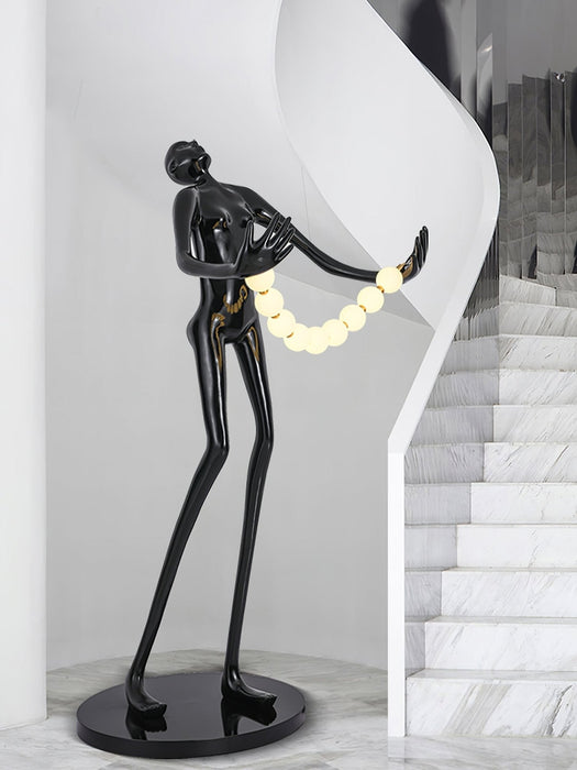 Orb Juggler Sculpture Floor Lamp Vakkerlight