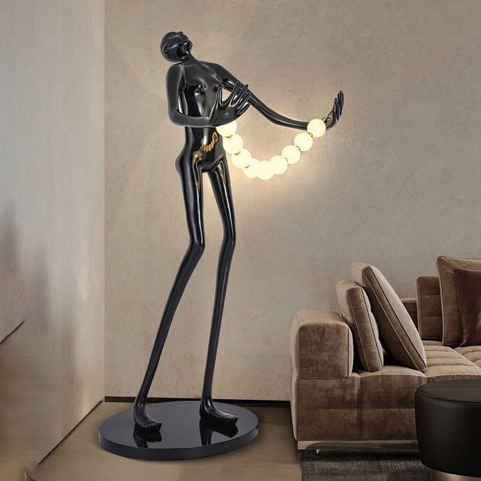 Orb Juggler Sculpture Floor Lamp Vakkerlight