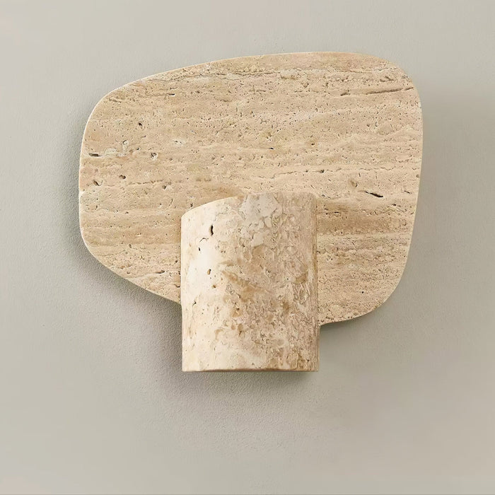 Organic Travertine Cylinder Wall Light Vakkerlight